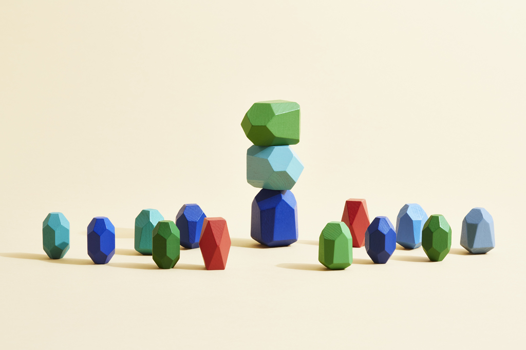 Sólidos geométricos coloridos